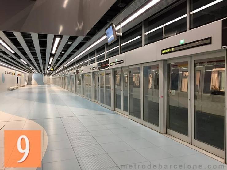La ligne 9 du métro de Barcelone. 