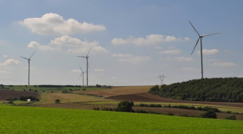 Le premier parc éolien de Momerstroff est en exploitation depuis 2006. © Eolec