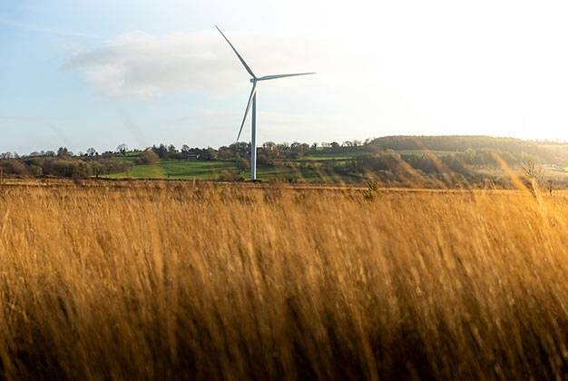 L'un des parcs éoliens de Greencoat au Royaume-Uni. 