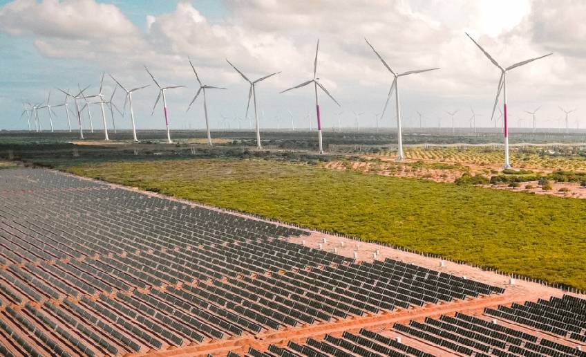 Le complexe solaire et éolien d'Arinos est situé dans l'état du Minas Gerais, au sud-est du Brésil. ©Voltalia