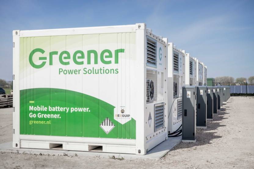 Greener dispose à ce jour d’un parc composé de 60 batteries, pour une capacité totale de 20 MWh. ©Greener Power Solutions