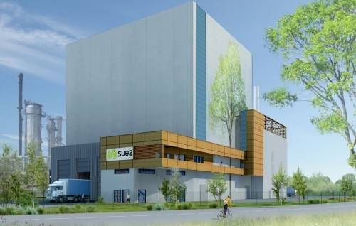 Le projet BioSinErgy 76 vise à construire une centrale de combustion mixte de 43,5 MW équipée d’une chaudière biomasse alimentée par des bois déchets. © Suez