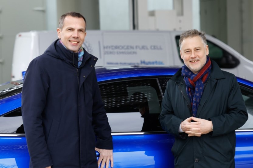 Loïc Voisin (DG HysetCo) et Pierre-Etienne Franc (co-fondateur et DG Hy24) © Mourad Mokrani