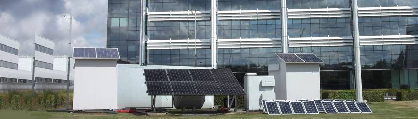 Une station d'énergie renouvelable mise en place par PowiDian. © DR