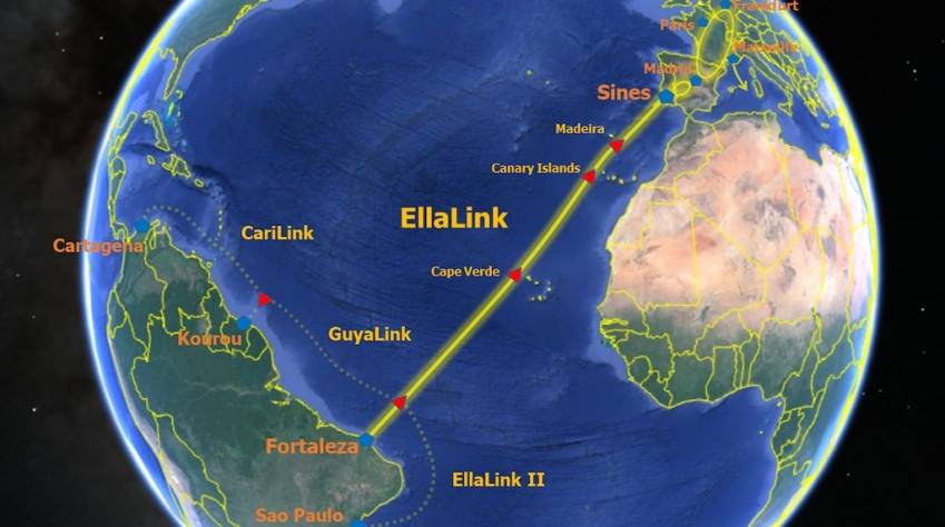 Le projet de câble sous-marin EllaLink