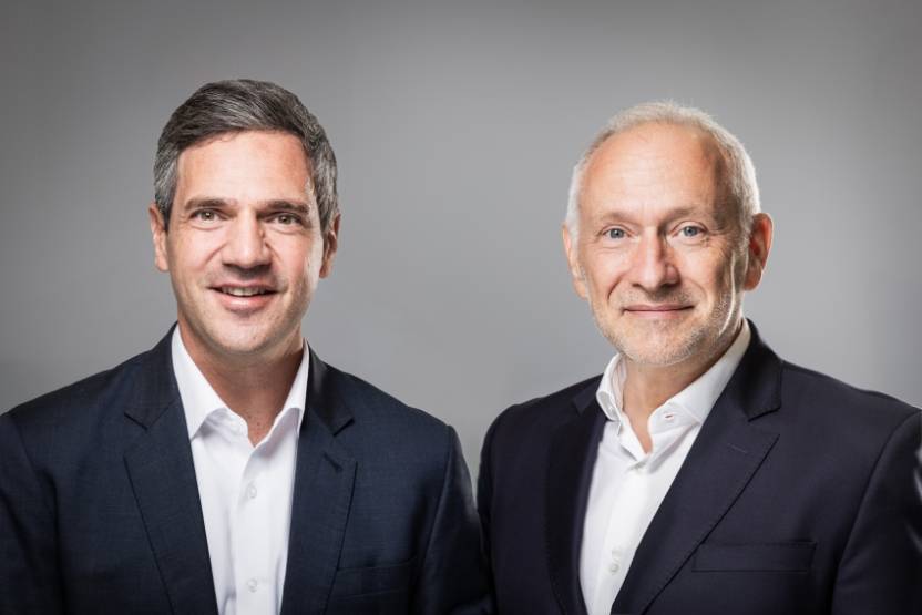 Frédéric Long, managing partner de Meanings Infrastructure Fund, et Hervé Fonta, P-dg de Meanings Capital Partners. © Meanings Capital Partners