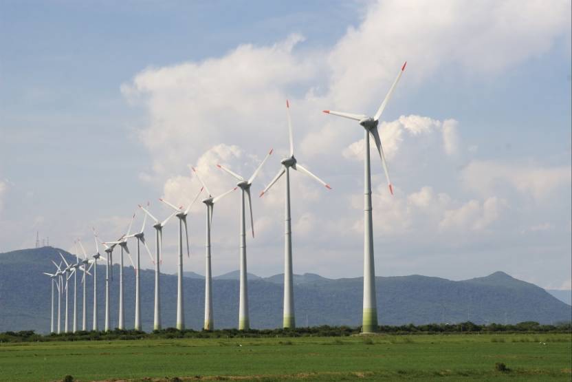 Un parc éolien au Brésil.