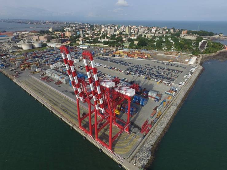 Le port de Conakry, concession de Bolloré Africa Logistics - © Groupe Bolloré