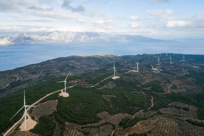 Le parc éolien de Livadi, en Grèce. © EDPR Le parc éolien de Livadi, en Grèce. © EDPR