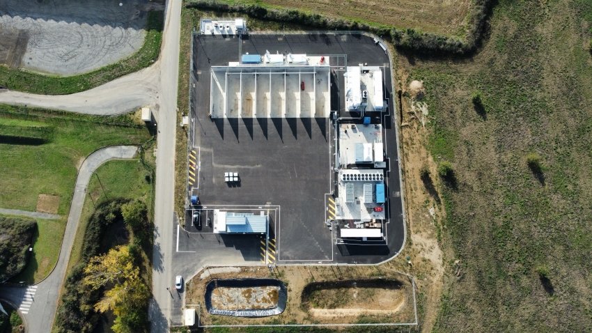Lhyfe a inauguré en décembre son site de production d’hydrogène vert renouvelable en Occitanie, dont la mise en service est prévue au 1er semestre 2024. © Lhyfe