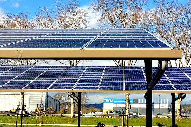 L'une des centrales solaires détenues et gérées Cap Sud