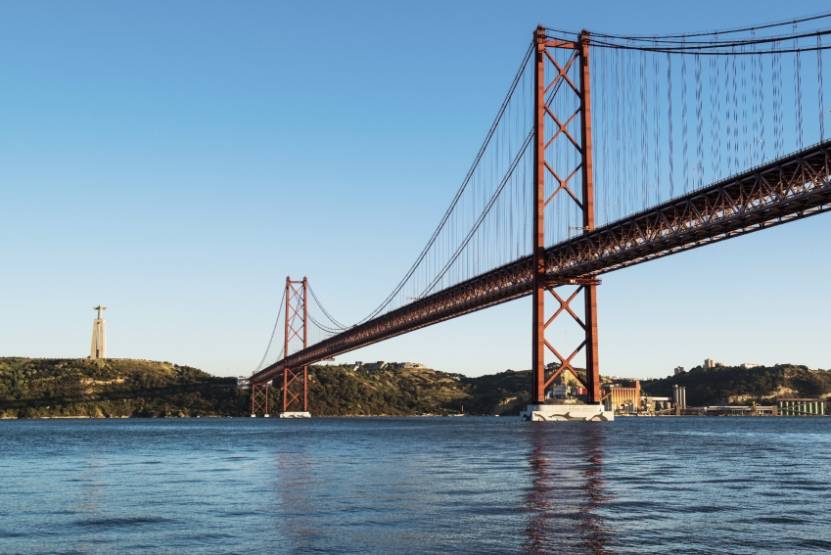 Le pont du 25 Avril à Lisbonne, géré par Lusoponte. © DR