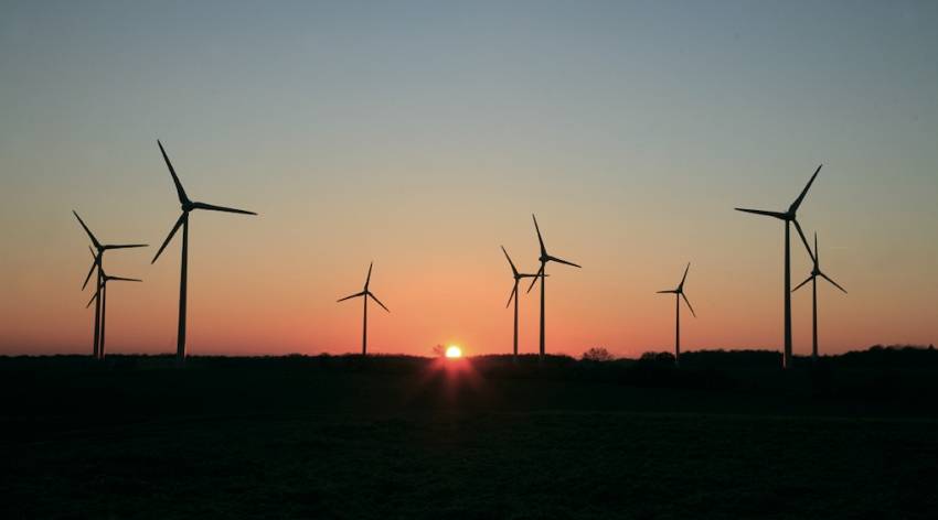 Le parc éolien du Canton de Fruges, dans le Pas-de-Calais. © Ostwind 