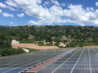 Une installation de Valénergies, située à Montauroux en région PACA. ©Valénergies