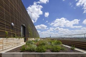 La terrasse du Pulse d'Icade.