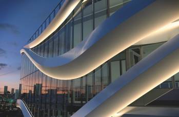 La façade de Latitude, à La Défense. © Socrates