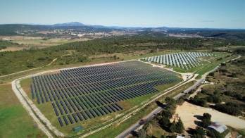 La centrale solaire de Grabels. 