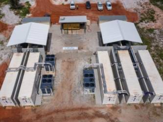 La centrale de Mana en Guyane construite par Voltalia. © DR