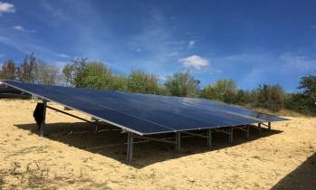 La centrale solaire CVSE, à Saint-Paulet dans l'Aude. © CVE