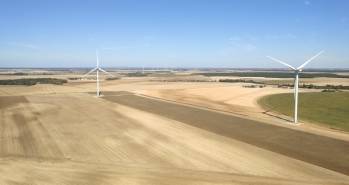 Le parc éolien terrestre dans la région flamande, en Belgique. 