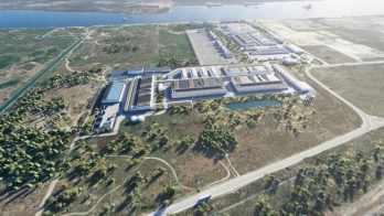 L'usine de Fos-sur-Mer, qui doit être développée à partir de 2028 par H2V. ©H2V