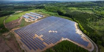 Une centrale solaire développée par TSE à Saint-Martial. © DR