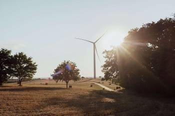 Une éolienne détenue par STEAG en France. © STEAG