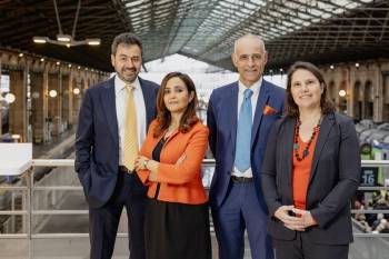 De gauche à droite : Guy Saidenberg, Jihane Mahmoudi, Laurent Fourtune et Claire Bonniol. © Kevin Speed / Thomas Lang De gauche à droite : Guy Saidenberg, Jihane Mahmoudi, Laurent Fourtune et Claire Bonniol. © Kevin Speed / Thomas Lang