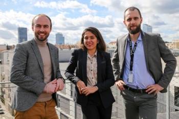 Maxime Varin, Isabella Rinco Tilieri et Raphaël Lagache. © SunWave