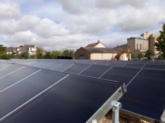 Une centrale solaire thermique de Kyotherm. 